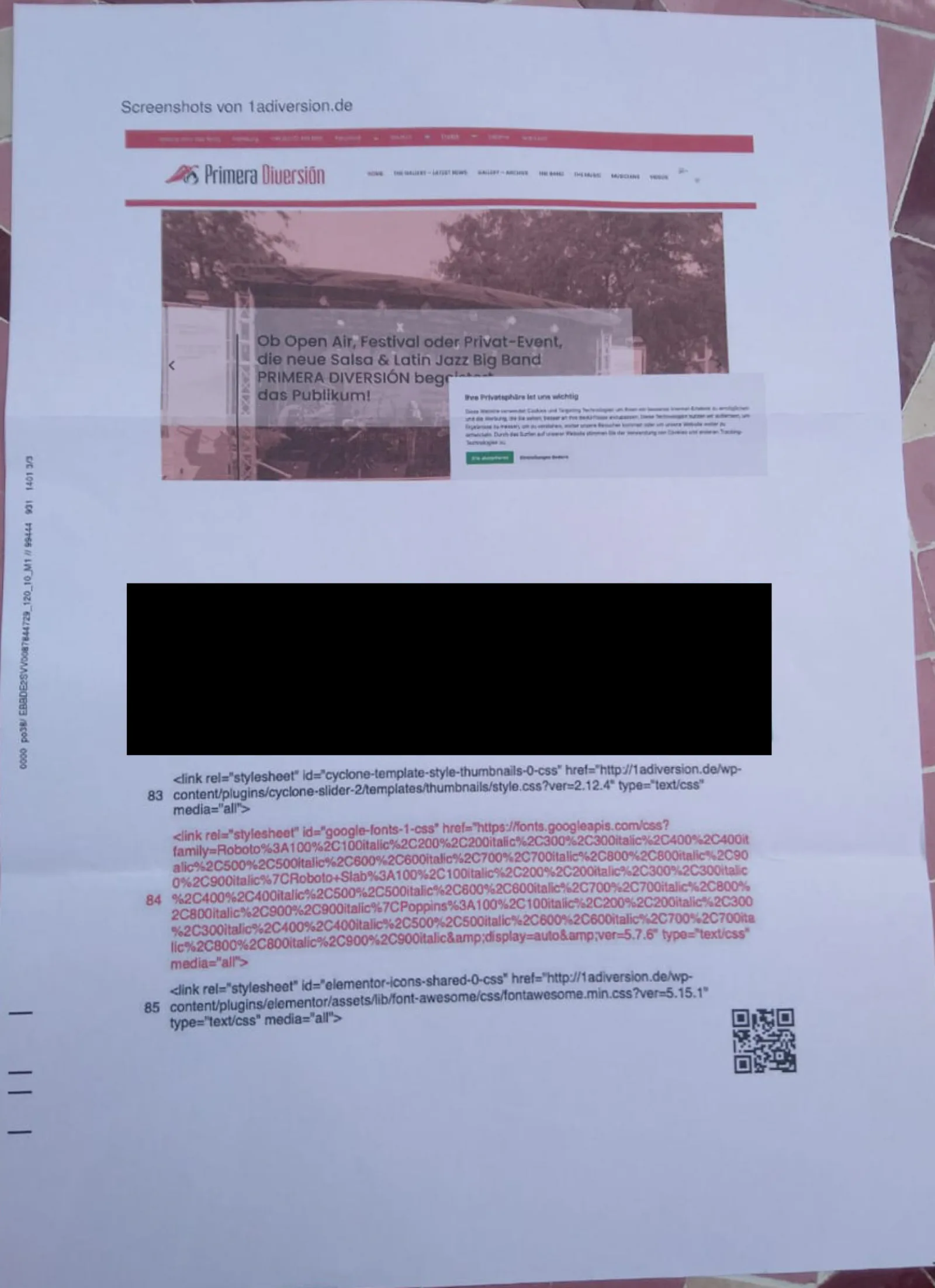 Abmahnschreiben wegen Google Fonts, dritte Seite