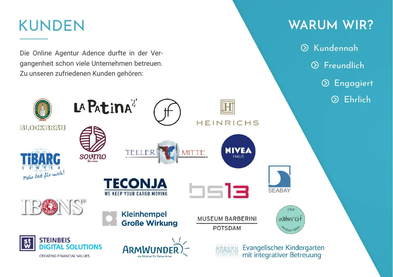 Unternehmensbroschüre, Seite 14 von 16