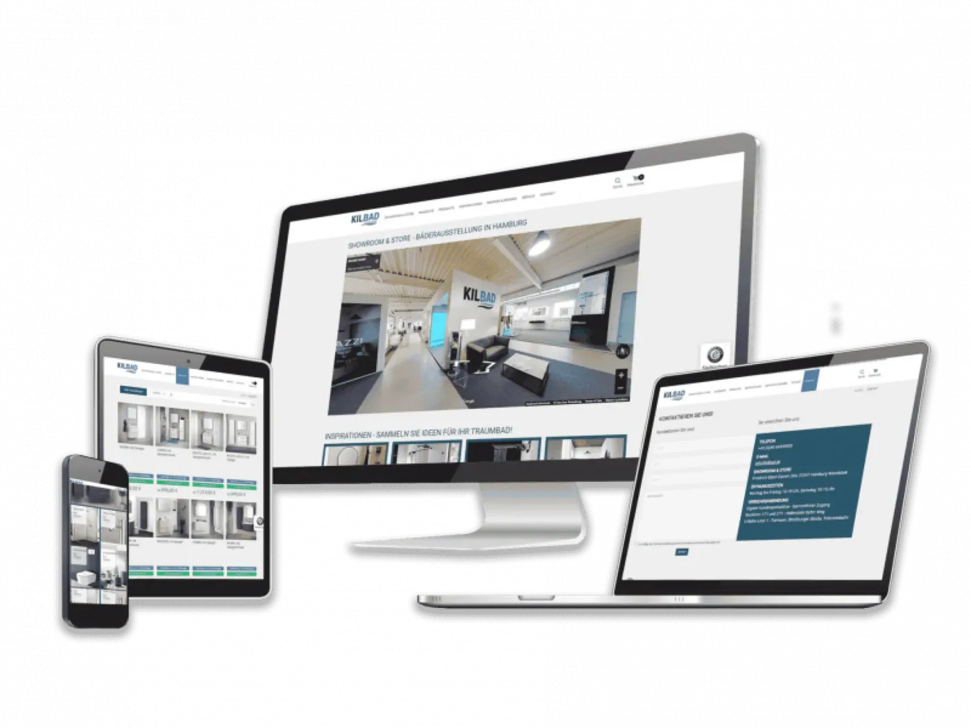 KILBAD, Ansicht der Website