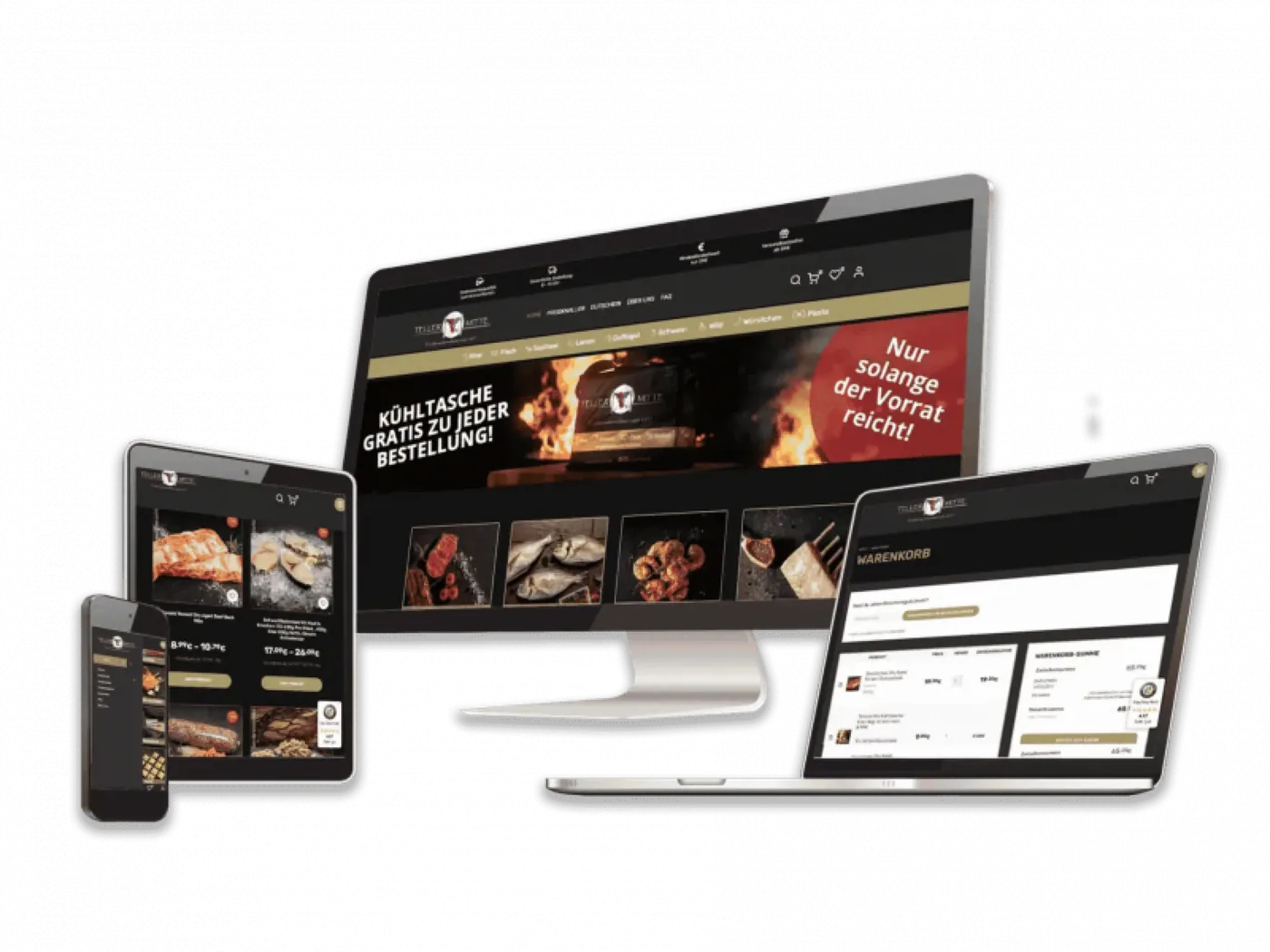 TELLERMITTE, Ansicht der Website
