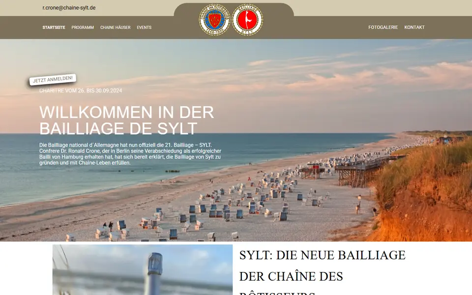 Website von Chaine Sylt