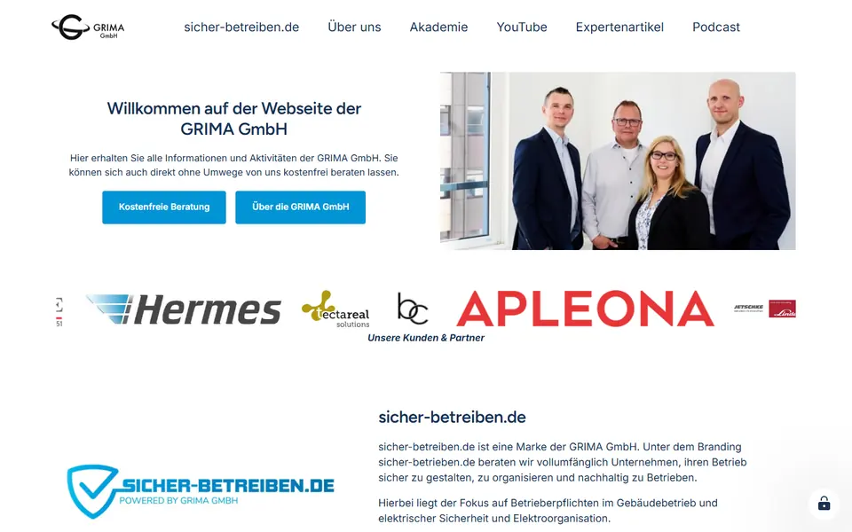 Website von Grima