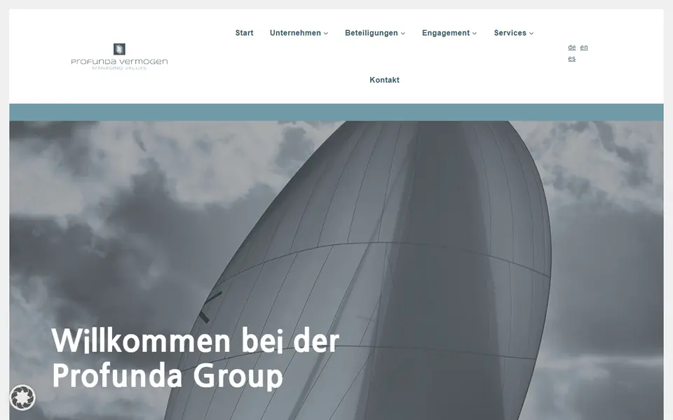 Website von Profunda Group