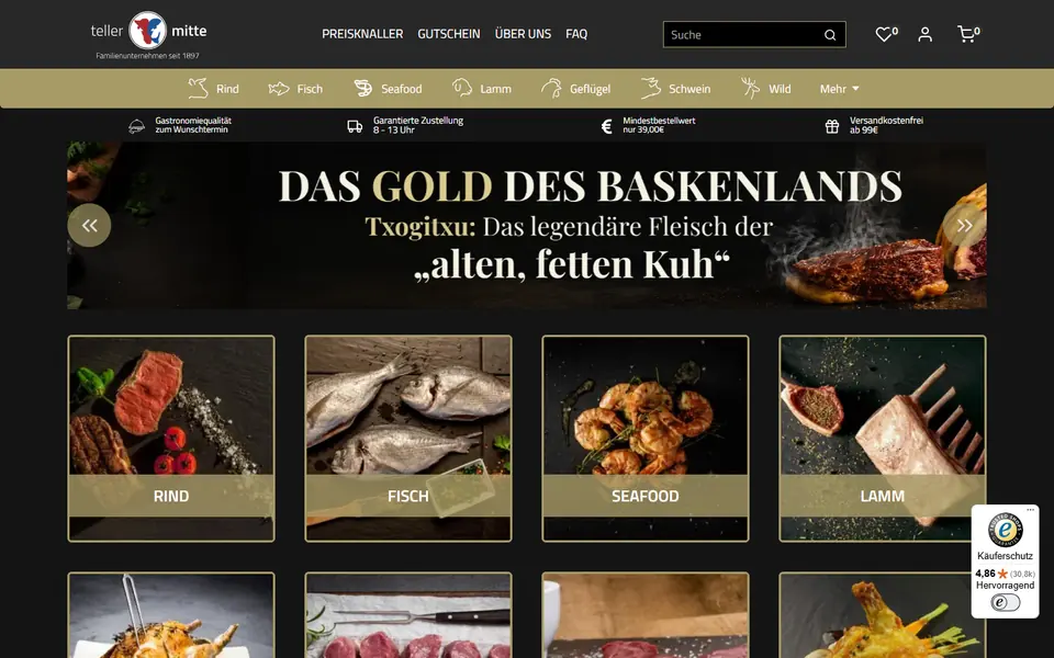 Website von Tellermitte