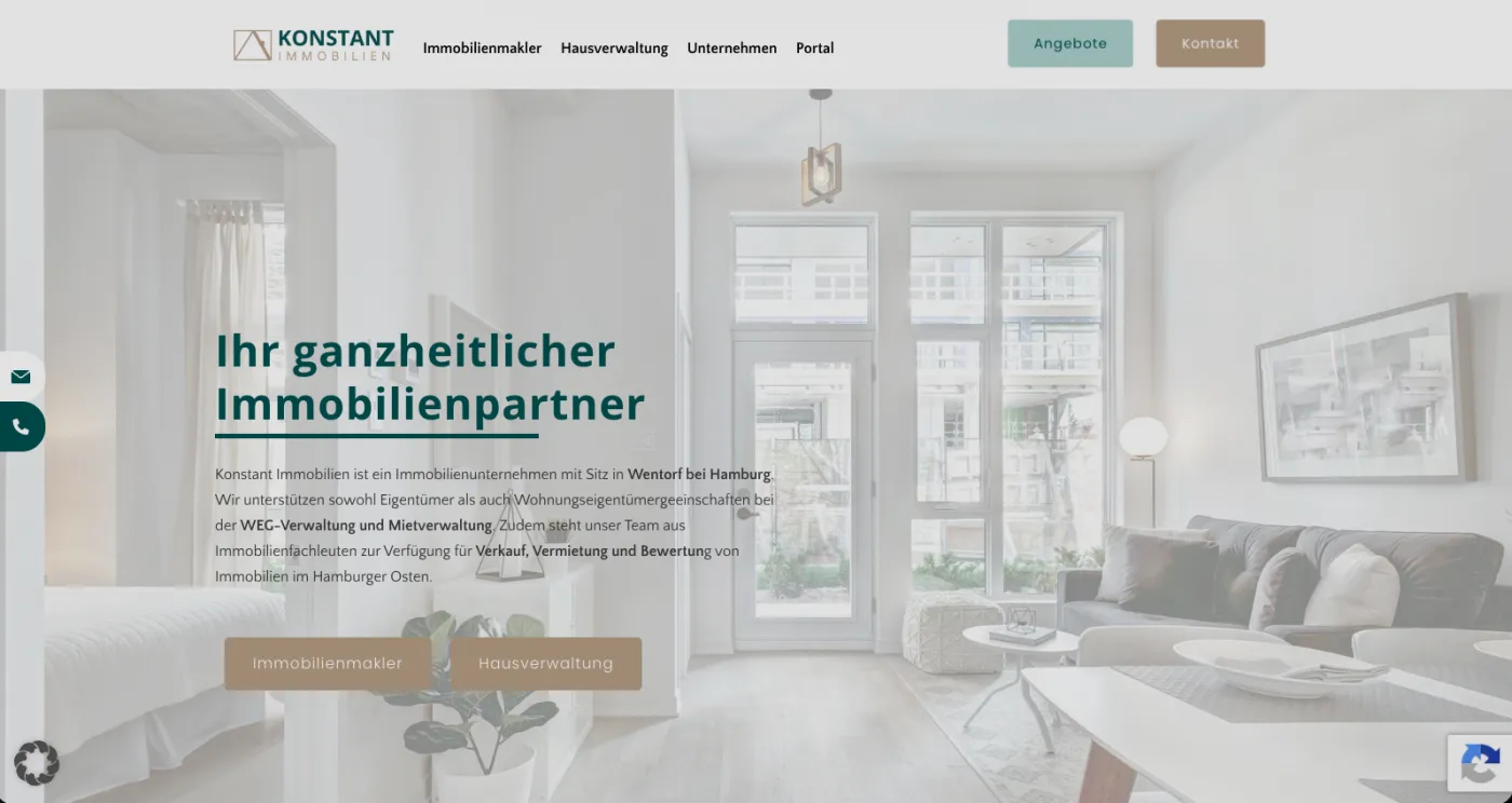 Konstant Immobilien, Ansicht am Rechner