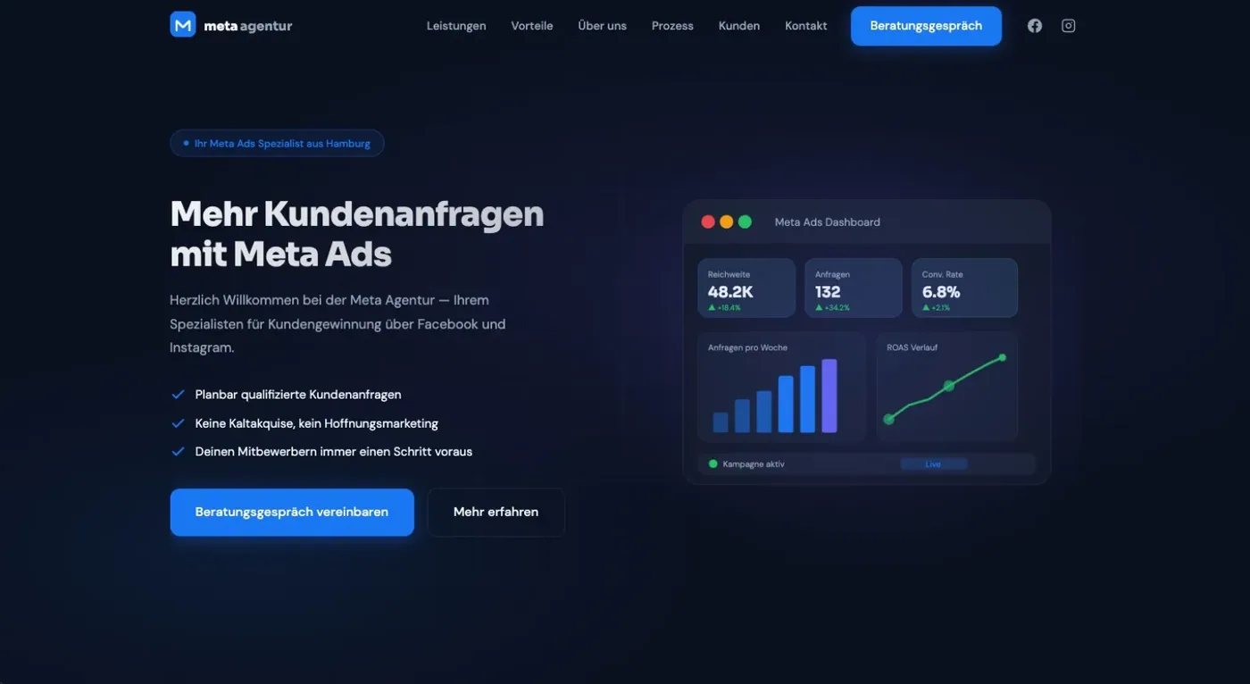 Meta Agentur, Ansicht am Rechner