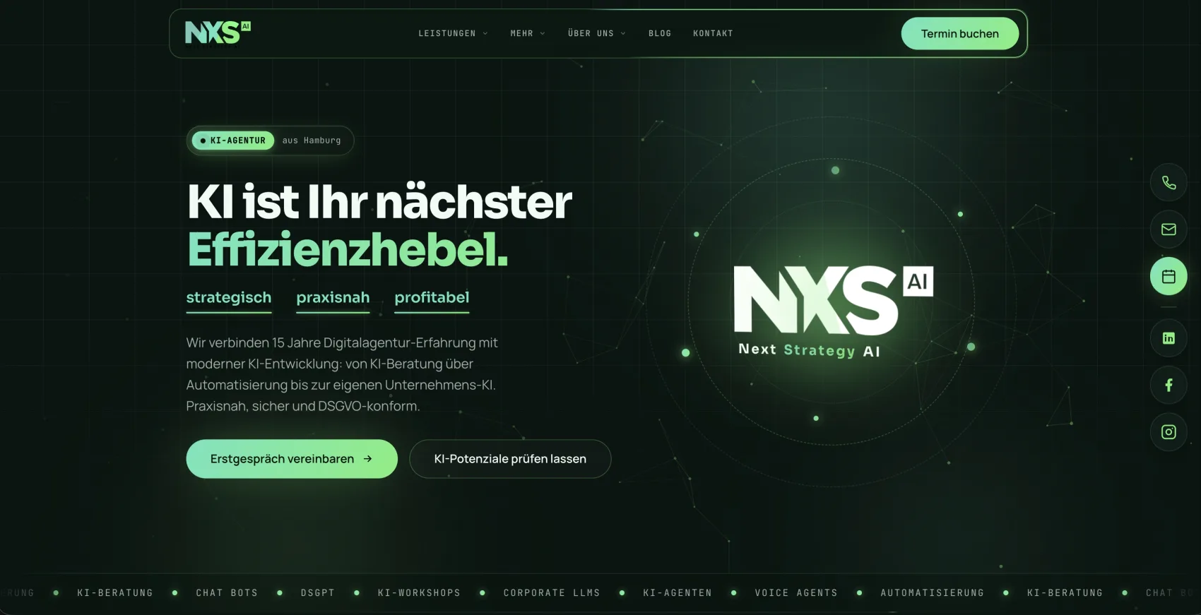 Next Strategy AI, Ansicht am Rechner