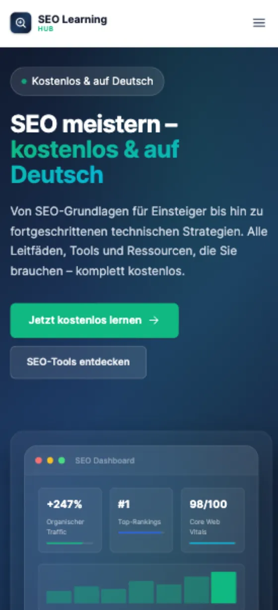SEO Content, Ansicht auf dem Smartphone