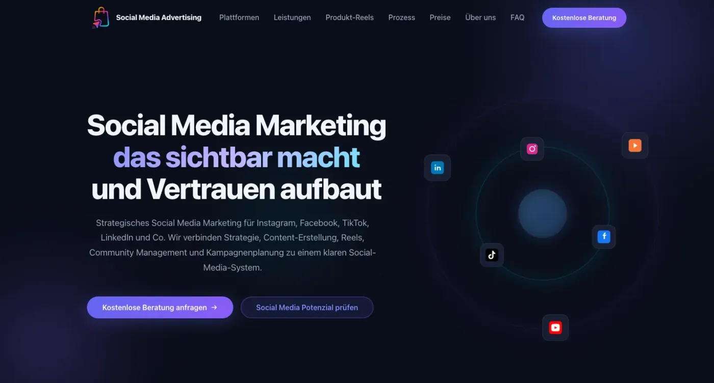 Social-Media-Marketing, Ansicht am Rechner