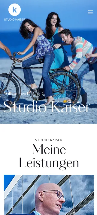 Studio Kaiser, Ansicht auf dem Smartphone