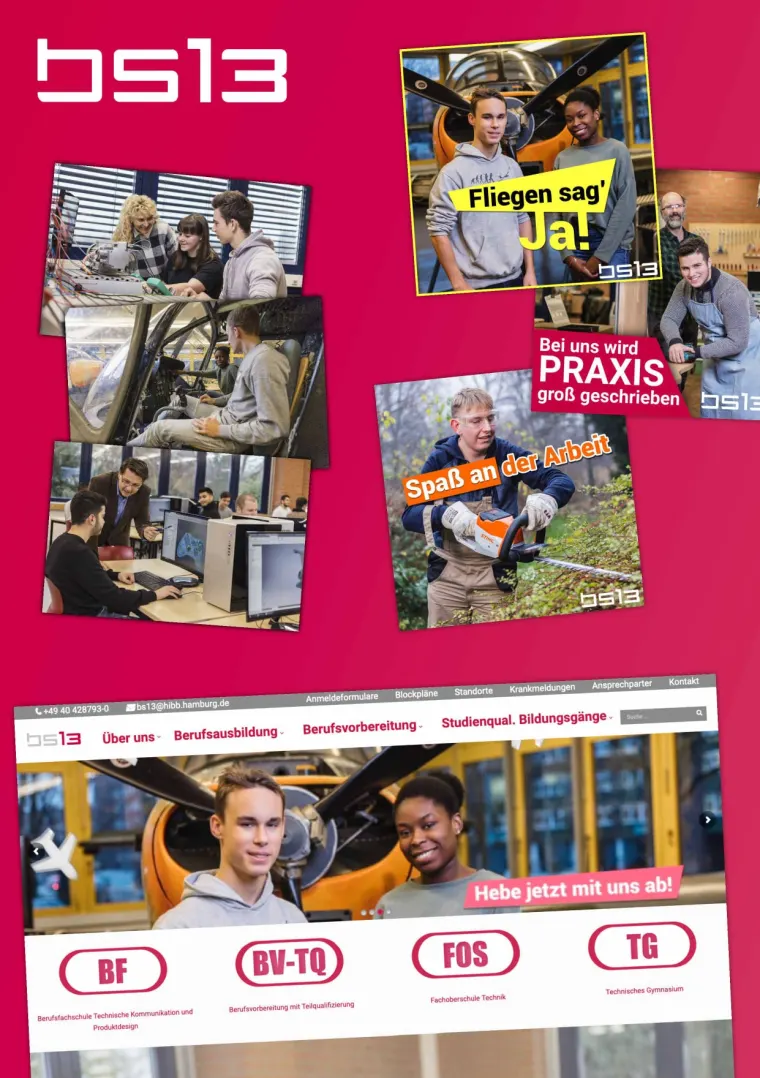 ADence Agentur Social Media berufliche Schule BS13