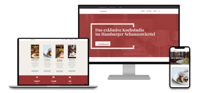 ADence Agentur Kochstudio cookoon Webdesign