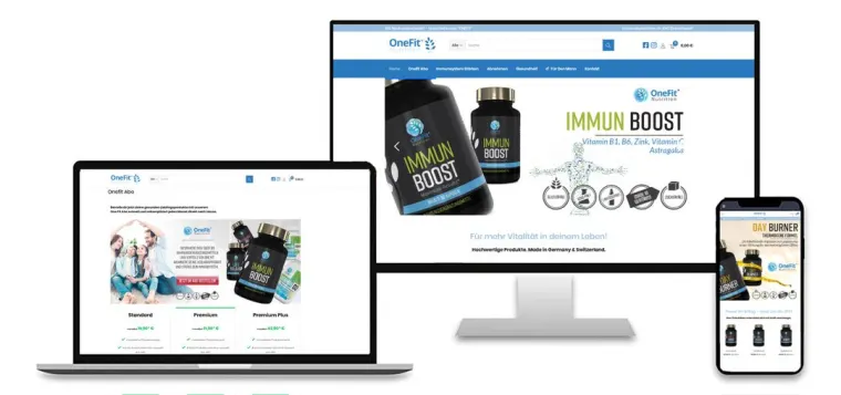 ADence Agentur Webdesign OneFit Nutrition