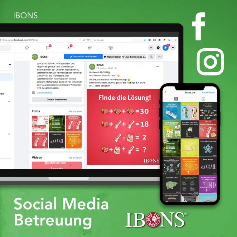 ADence Agentur Social Media Management IBONS