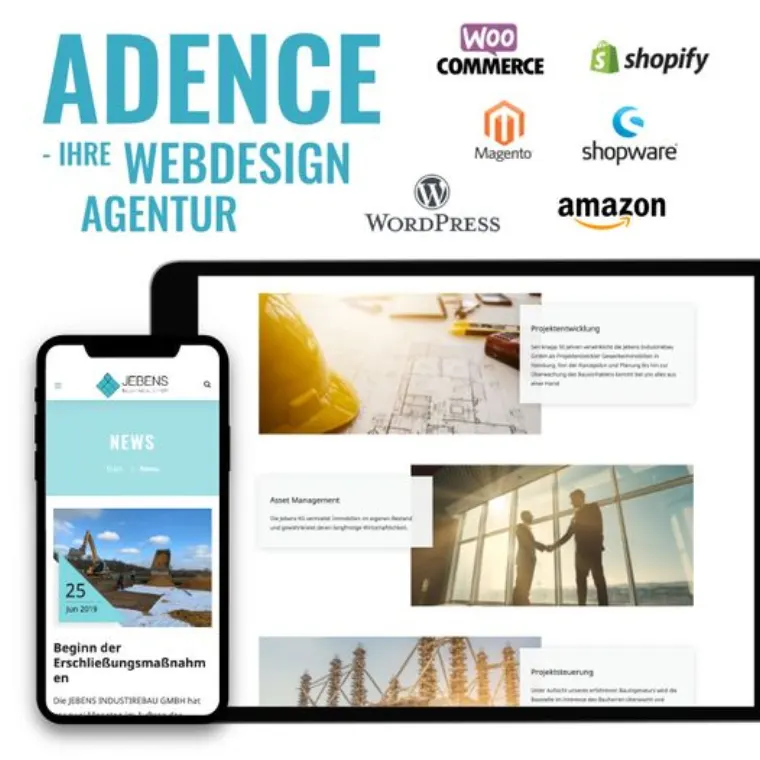 ADence Agentur Webdesign CMS und Shopsysteme