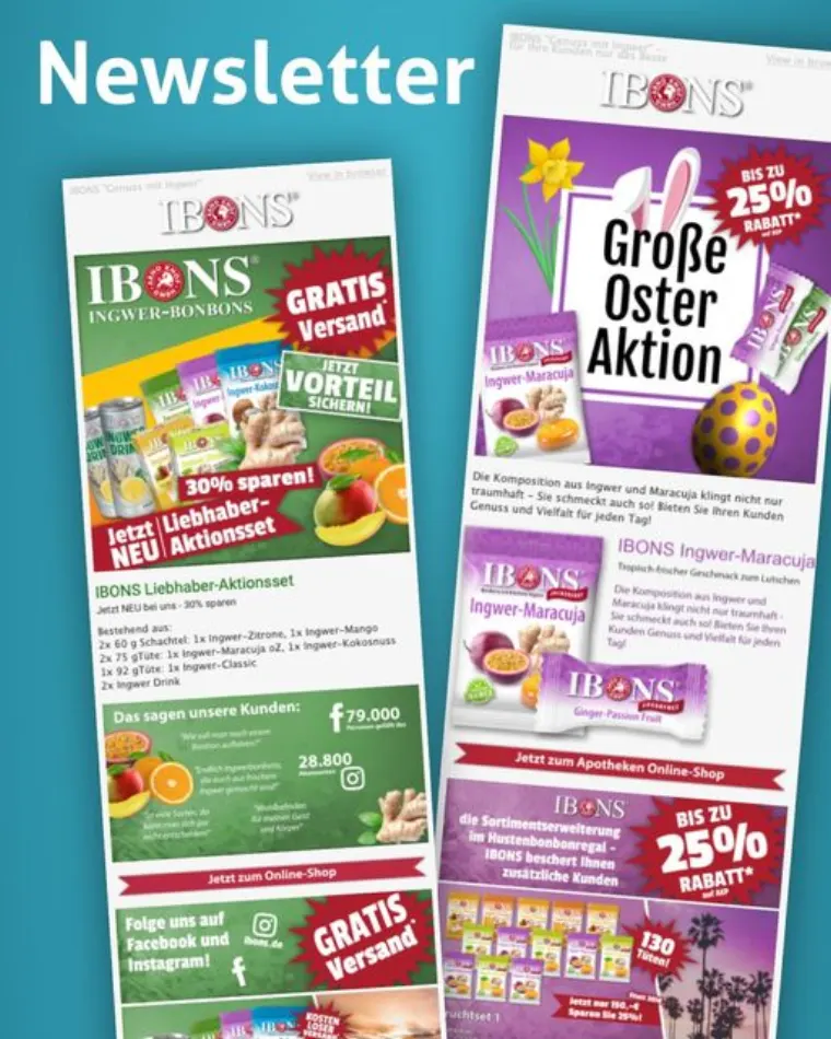 ADence Agentur Webdesign IBONS Newsletter