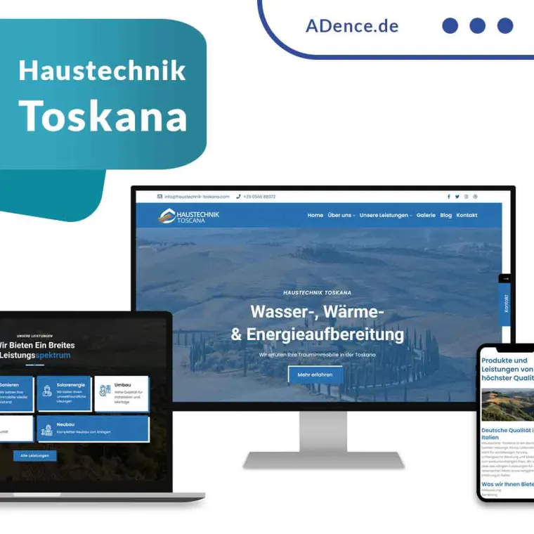 ADence Agentur Toskana Webdesign