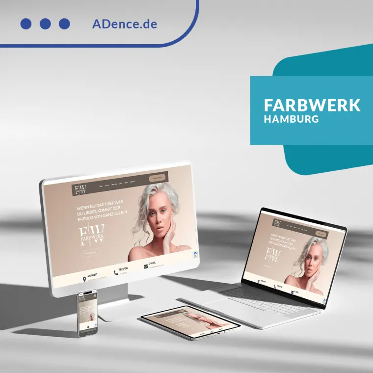 ADence Agentur Farbwerk Webdesign